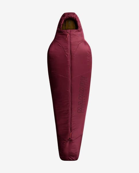 Saco de dormir Mammut Perform Fiber -10C granate naranja mujer