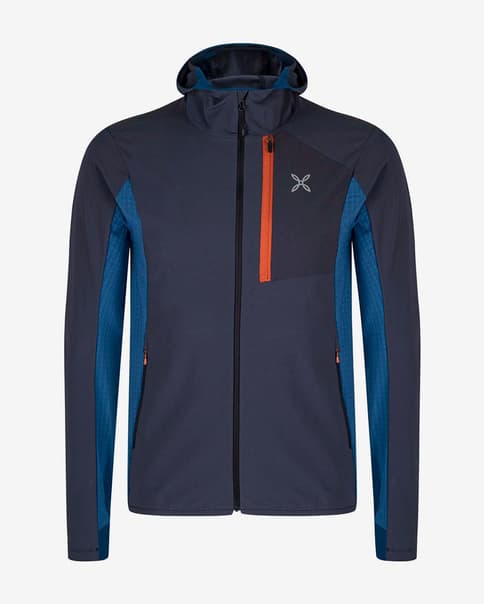 Chaqueta con capucha Montura Peak azul marino