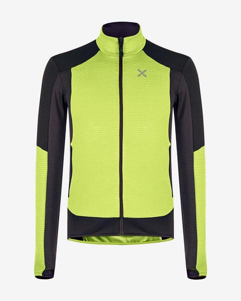 Forro polar Montura Stretch Color Maglia Full Zip amarillo brillante negro
