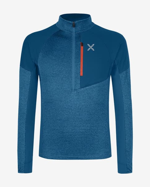 Forro polar Montura Thermal Grid 2 Half Zip azul marino
