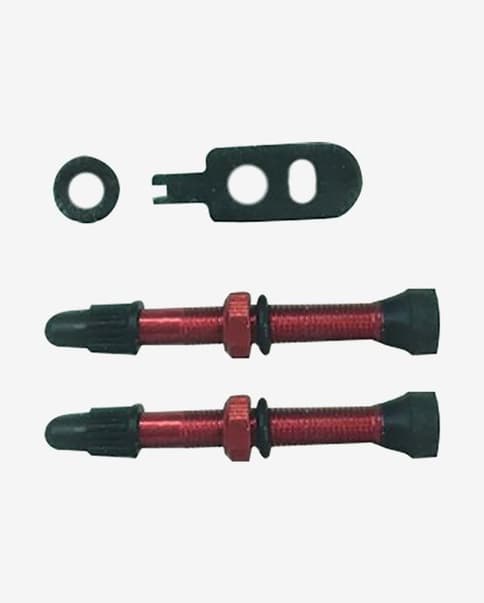 Valvola Momum TAV Alluminio 44mm Round Base rosso (2 unità)
