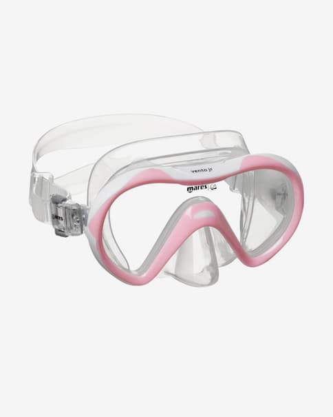 Máscara de buceo Mares Vento rosa con lentes transparentes infantil