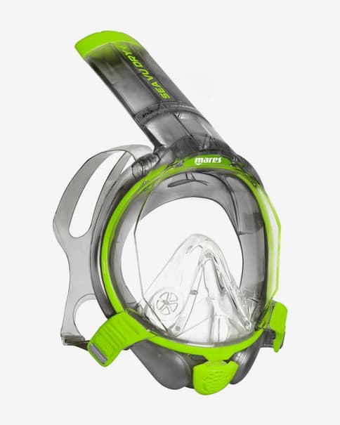 Maschera da snorkeling Mares Sea Vu Dry+ verde nero