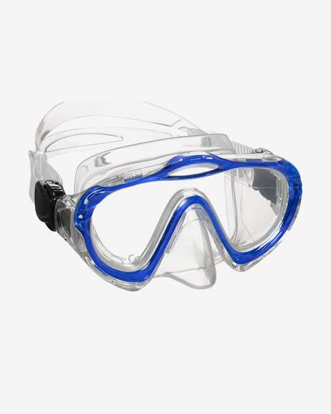 Maschera da sub Mares Sharky blu con lenti trasparenti bambini