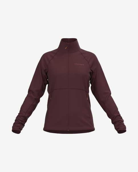 Forro polar Marmot Olden Polartec granate mujer
