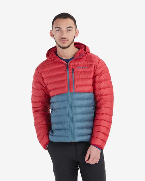 Casaco com capucho Marmot Highlander vermelho cinza