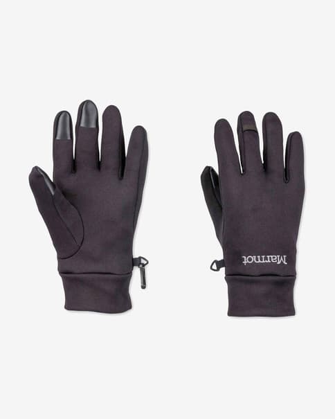 Guantes Marmot Power Stretch Connect negro puro