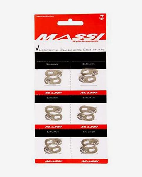 Enganche cadena Massi 10V (6 unidades) plata