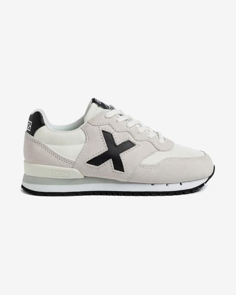 Zapatillas Munich Dash blanco beige negro infantil