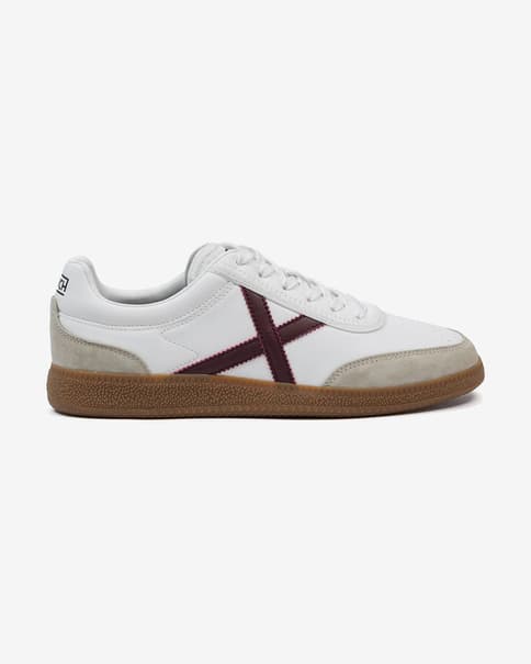 Zapatillas Munich Rumba blanco granate beige