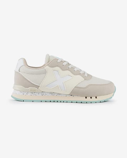 Zapatillas Munich Dash beige blanco mujer