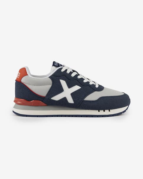 Zapatillas Munich Dash azul marino gris