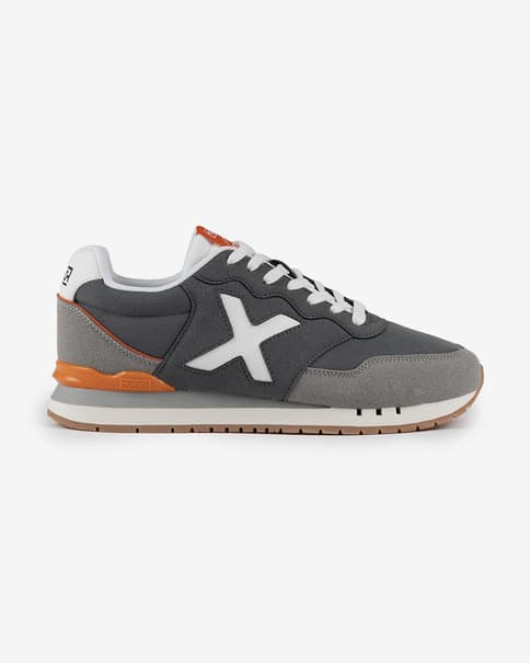 Zapatillas Munich Dash naranja gris oscuro