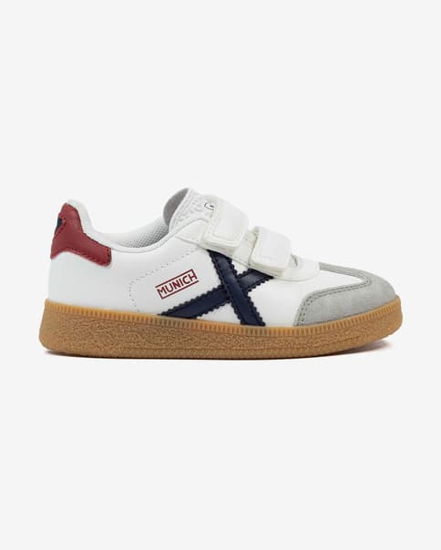 Munich Mini Barru Sneakers hvid rød blå børn