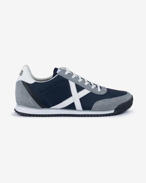 Zapatillas Munich Riber azul marino gris