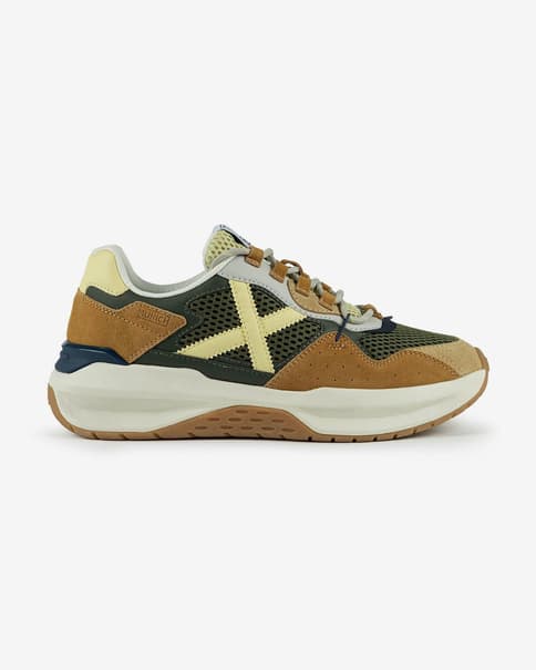 Zapatillas Munich Nexa 05 marrón amarillo