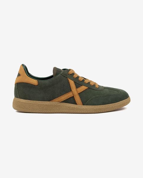 Scarpe Munich Barru arancione verde oliva