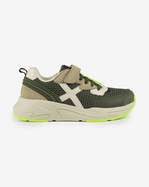 Zapatillas Munich Mini Track VCO verde oliva infantil