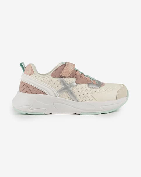 Zapatillas Munich Mini Track VCO beige rosa infantil