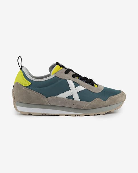 Zapatillas Munich Um verde gris amarillo