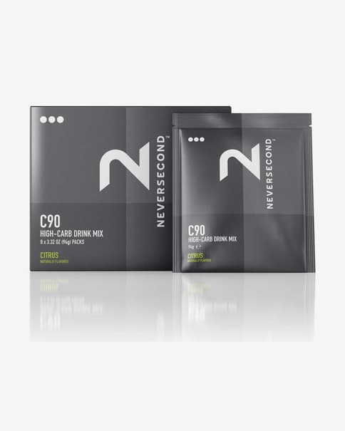 Bebida Neversecond C90 High Carb Mix 94 g cítrico (8 unidades)