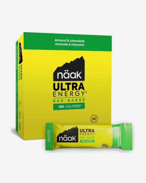 Barrette energetiche Näak Ultra Energy 50 g (pack) gusto cioccolato mandorla