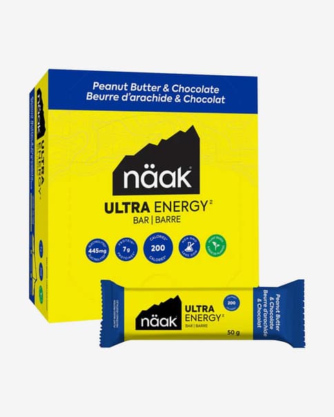 Barretta energetica Näak Ultra Energy gusto burro di arachidi 50 g (12 unità)