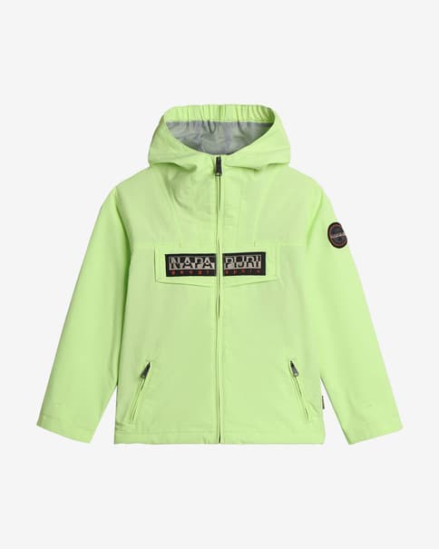 Chaqueta Napapijri Rainforest Summer verde fluorescente infantil