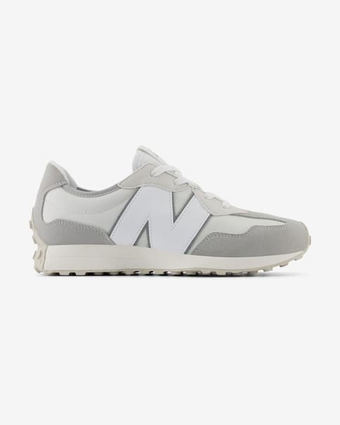 Scarpe New Balance 327 grigio bianco puro junior (Pianta larga)