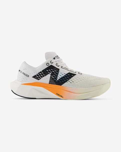 Zapatillas New Balance FuelCell SuperComp Pacer v2 blanco naranja