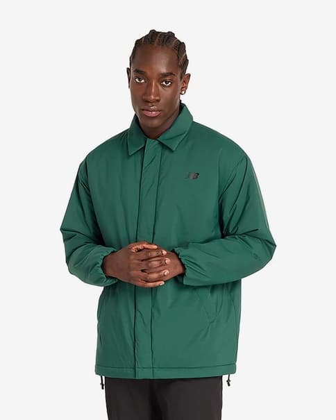 Giacca New Balance Coaches verde scuro