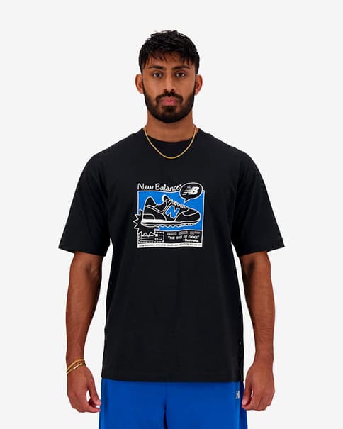 New Balance Heathertech Graphic Short Sleeve T-Shirt New Balance Heathertech Graphic Short Sleeve T-Shirt
