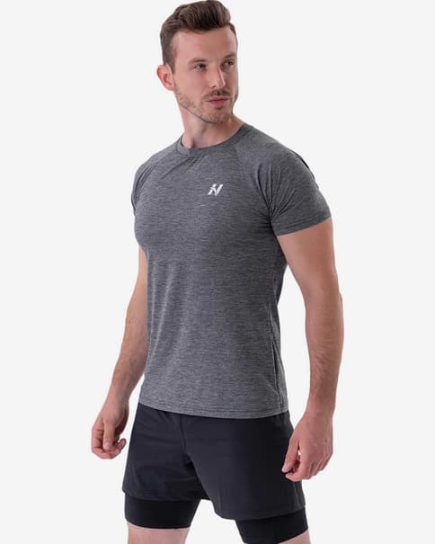 Camiseta Nebbia Light manga corta gris