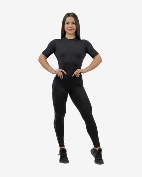 Mono Nebbia Workout negro mujer