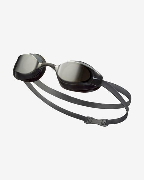 Gafas de natación Nike Swim Vapor Mirrored negro con lentes espejadas negro