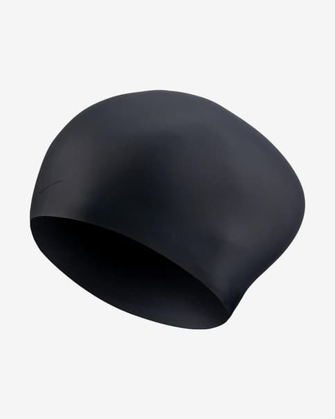 Gorro de natación Nike Swim Solid Long Hair Silicone negro