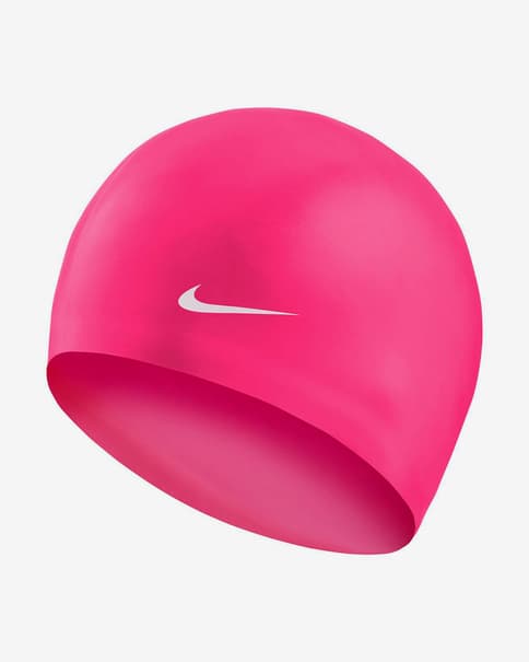 Gorro de natación Nike Swim Silicone Cap rosa fucsia