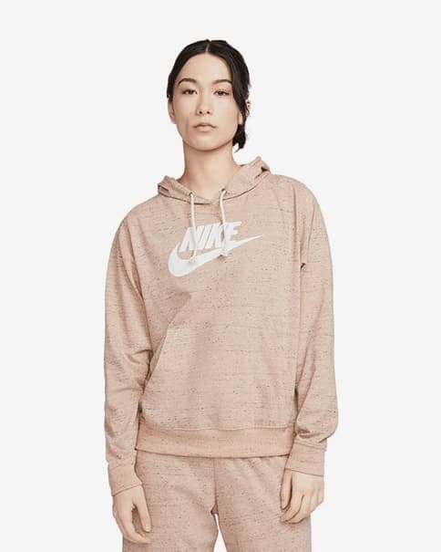 Sudadera con capucha Nike Sportswear Gym Vintage rosa pálido mujer