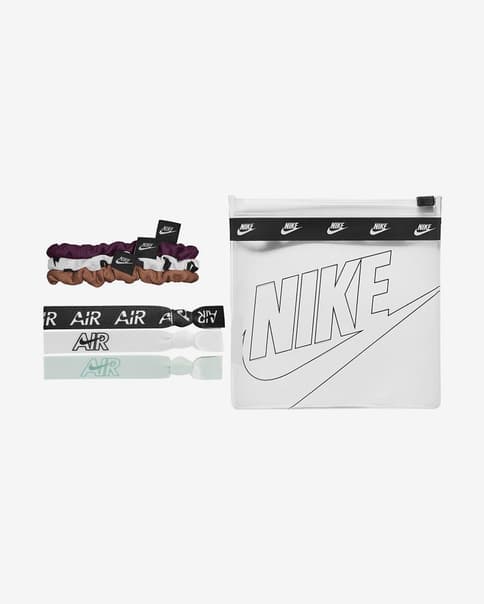 Cinta para la cabeza Nike Mixed marrón negro blanco (6 unidades)