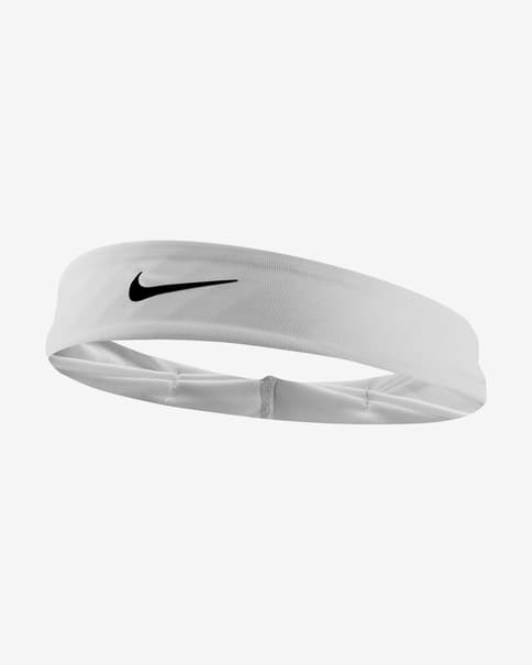 Cinta para la cabeza Nike Elite blanco negro mujer