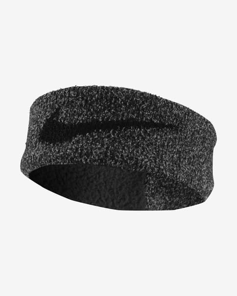 Cinta para la cabeza Nike Knit Twist gris negro