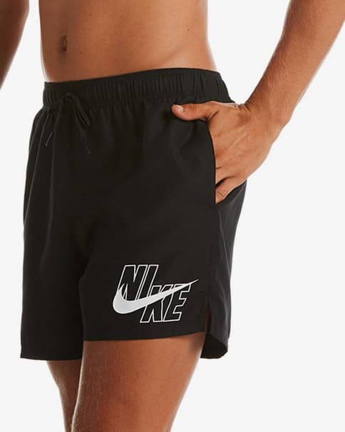 Czarny strój kąpielowy Nike Swim Logo Lap 5 cali