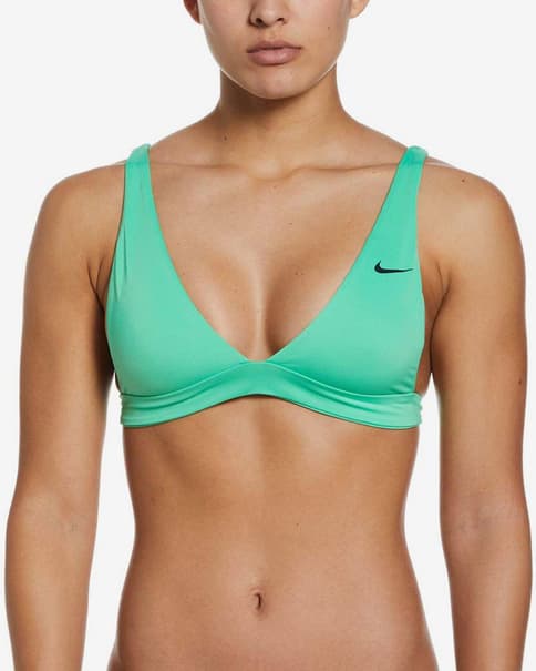 Top Bikini Nike Swim Bralette verde turquesa mujer
