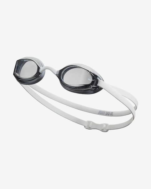 Gafas de natación Nike Swim Legacy Goggle blanco con lentes transparentes gris
