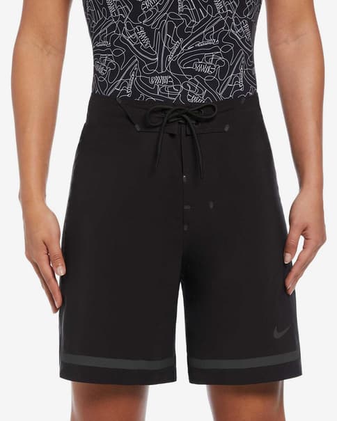 Bañador Nike Swim Fadeaway negro puro mujer