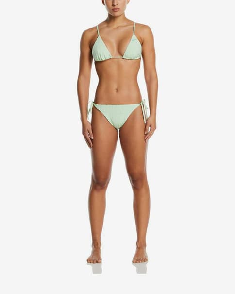 Braga bikini Nike Swim Retro Flow verde turquesa mujer