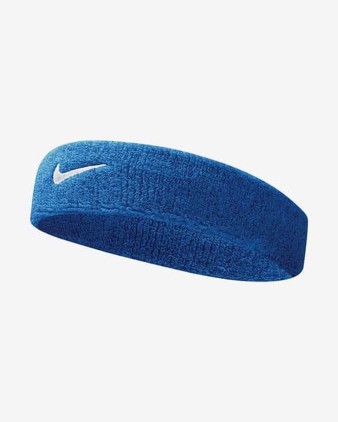 Cinta para la cabeza Nike Swoosh HeadBand blanco azul
