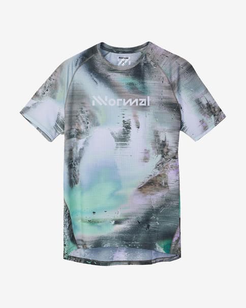 NNormal Race T-shirt kortærmet grøn grå violet