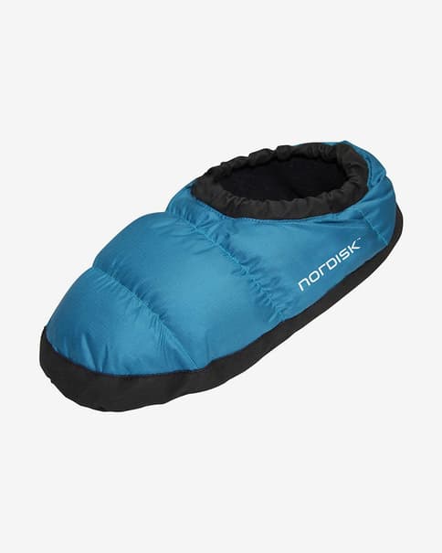 Nordisk Mos Down Hausschuhe blau