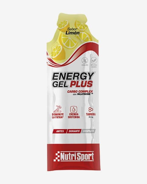 Gel energético NutriSport Energy Plus sabor limão 66 g (18 unidades)